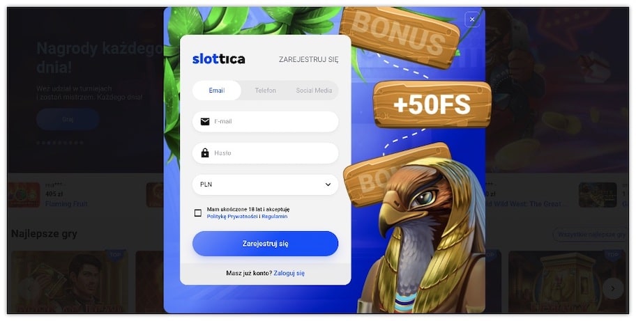 Slottica вітає бонус
